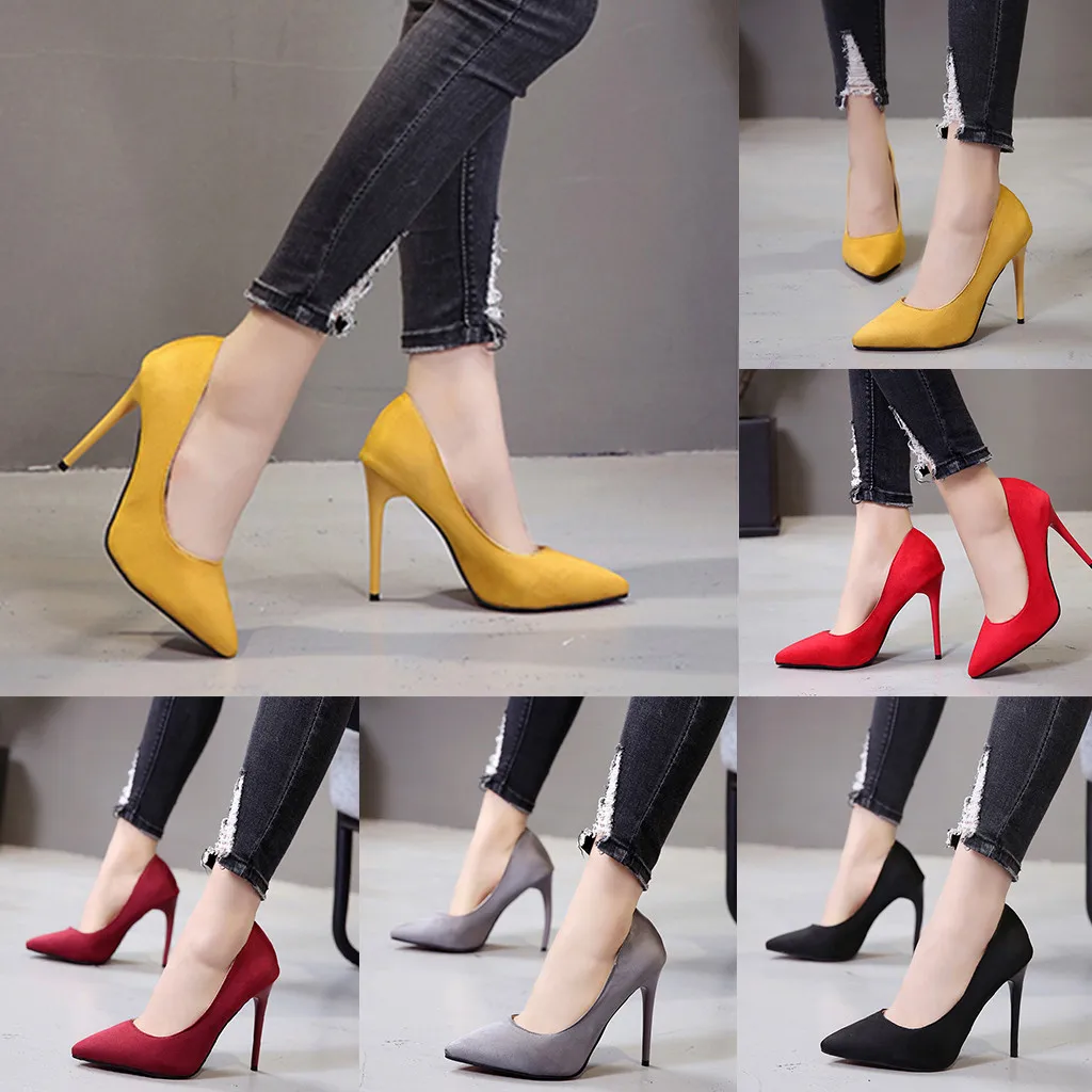 Women's Ladies Fashion Pointed Toe Solid High Heels Single Business Shoes Women Business High Heels Pump Zapatos Mujer Tacon
Women's Ladies Fashion Pointed Toe Solid High Heels Single Business Shoes Women Business High Heels Pump Zapatos Mujer Tacon