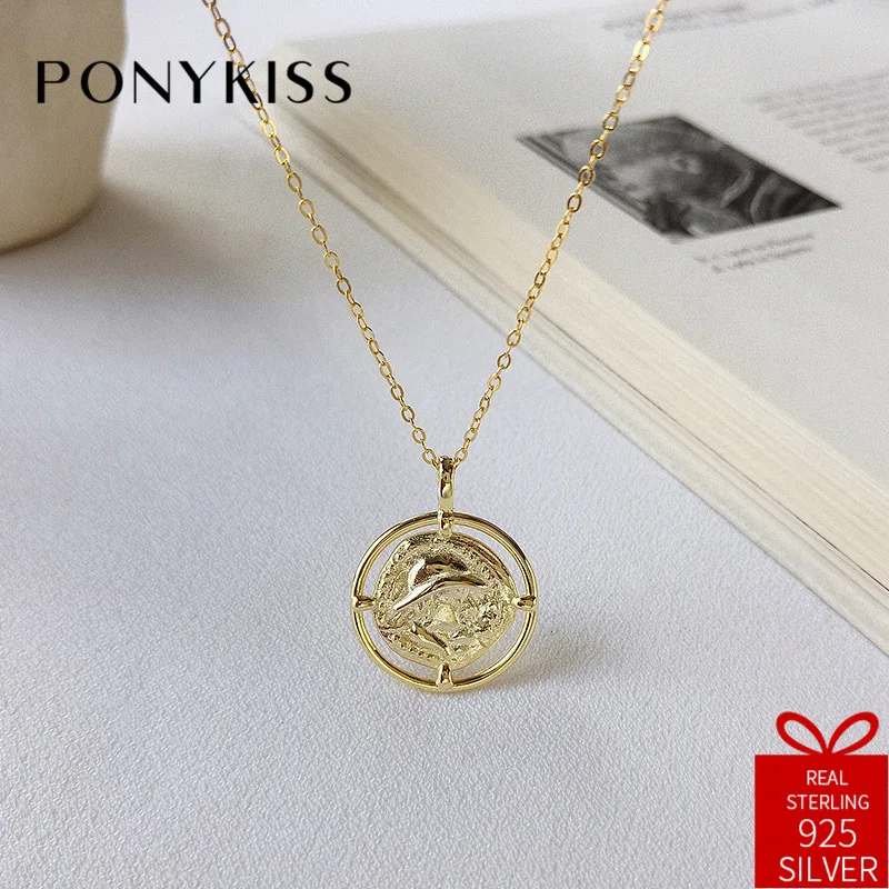 PONYKISS Vintage 100% 925 Sterling Silver Chic Hollow Round Portrait Pendant Necklace Women Festival Party Fine Simple Jewelry
PONYKISS Vintage 100% 925 Sterling Silver Chic Hollow Round Portrait Pendant Necklace Women Festival Party Fine Simple Jewelry