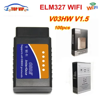 100pcs DHL Free WIFI ELM327 V03HW-1/V03HW OBD2 Car Fault Diagnostic Tool ELM 327 V1.5 Interface obd/obd2 Scanner For IOS/Windows
100pcs DHL Free WIFI ELM327 V03HW-1/V03HW OBD2 Car Fault Diagnostic Tool ELM 327 V1.5 Interface obd/obd2 Scanner For IOS/Windows