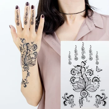 1pc black lace henna tattoo set flash Arabic Indian Mandala Plum blossom butterfly wedding for bride body painting hand arm girl
1pc black lace henna tattoo set flash Arabic Indian Mandala Plum blossom butterfly wedding for bride body painting hand arm girl