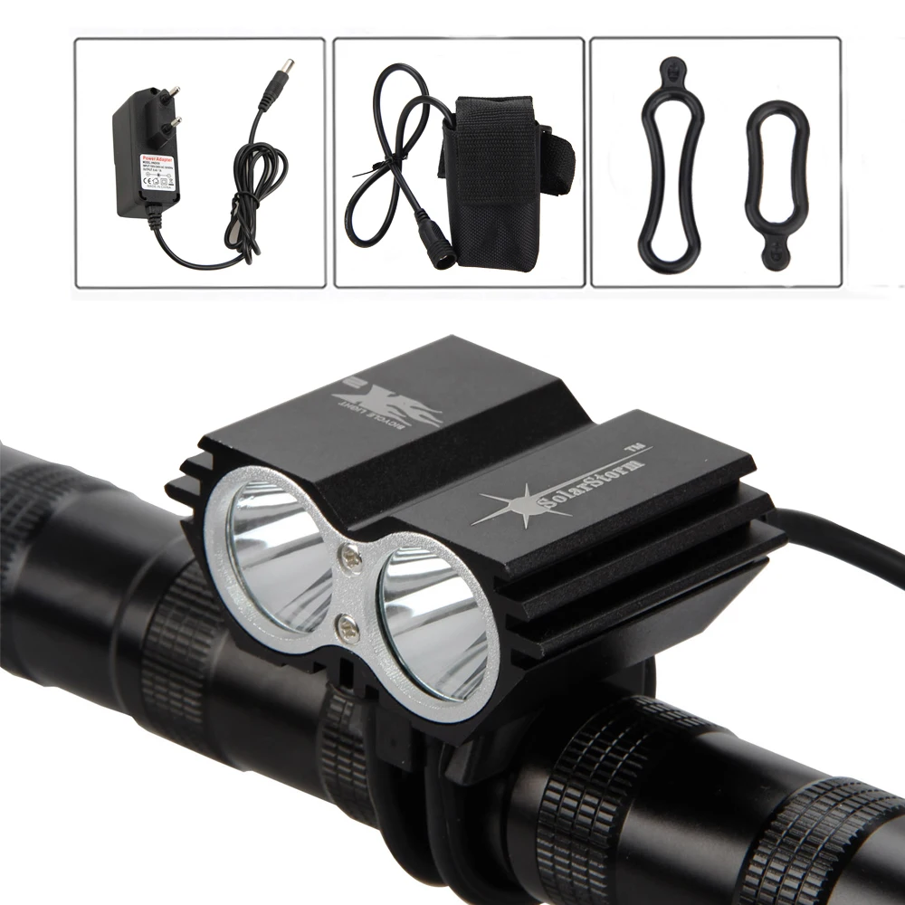 SolarStorm Torch Rechargeable +Battery Bike Lamp Flashlight Bicycle Headlamp light 5000LM 2X XM-L U2 LED Headlight
SolarStorm Torch Rechargeable +Battery Bike Lamp Flashlight Bicycle Headlamp light 5000LM 2X XM-L U2 LED Headlight