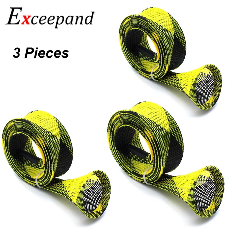 Lot 3 Exceepand Yellow and Black Casting Fishing Rod Covers Pole Sleeves Baitcasting Jacket Socks
Lot 3 Exceepand Yellow and Black Casting Fishing Rod Covers Pole Sleeves Baitcasting Jacket Socks