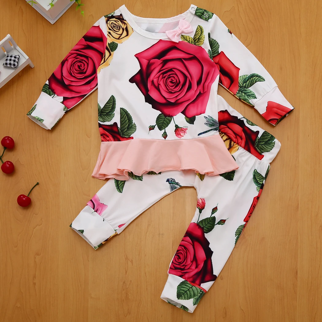 Cute Cotton Kid Infant 2018 Clothing Long Sleeve Baby Girl Clothes Set Outfits 2Pcs Baby Tracksuit Long Sleeve T-Shirt+ Pants
Cute Cotton Kid Infant 2018 Clothing Long Sleeve Baby Girl Clothes Set Outfits 2Pcs Baby Tracksuit Long Sleeve T-Shirt+ Pants