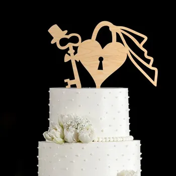Wedding Decoration Cake Topper Lock and Key Bride Groom Marriage Cake Accessory New Design Romantic Cake Decorations
Wedding Decoration Cake Topper Lock and Key Bride Groom Marriage Cake Accessory New Design Romantic Cake Decorations
