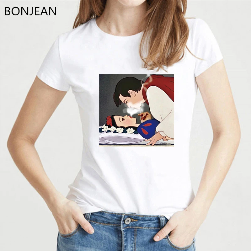 Snow White kiss tshirt summer Harajuku shirt vogue Spoof Princess funny t shirts Women clothes 2019 tops female punk t-shirt
Snow White kiss tshirt summer Harajuku shirt vogue Spoof Princess funny t shirts Women clothes 2019 tops female punk t-shirt