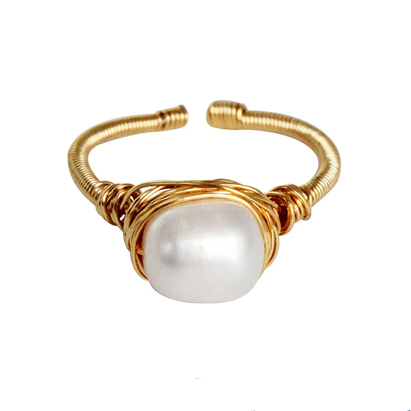 Handmade 14KGF Encircle White Freshwater Baroque Pearl Unique Designer Ring For Women Engagement Fine Jewelry
Handmade 14KGF Encircle White Freshwater Baroque Pearl Unique Designer Ring For Women Engagement Fine Jewelry