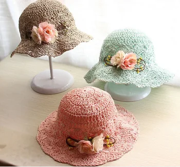 New Spring Summer Colorful Flower Girl Baby Bonnet Cap Hat Princess Weave Knits Beach Sun Children Cap Touca Infantil Muts T
New Spring Summer Colorful Flower Girl Baby Bonnet Cap Hat Princess Weave Knits Beach Sun Children Cap Touca Infantil Muts T