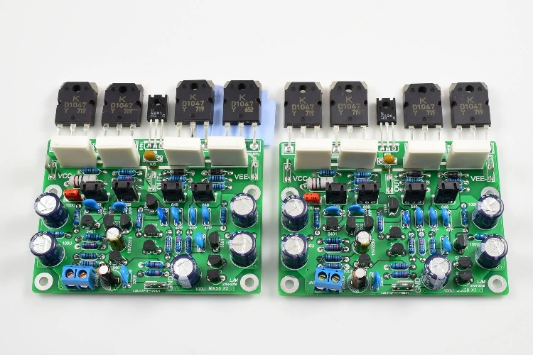 2PCS MX50 x2 SE 100WX2 Dual Channels Audio Power amplifiers Board Diy Kit New Version
2PCS MX50 x2 SE 100WX2 Dual Channels Audio Power amplifiers Board Diy Kit New Version
