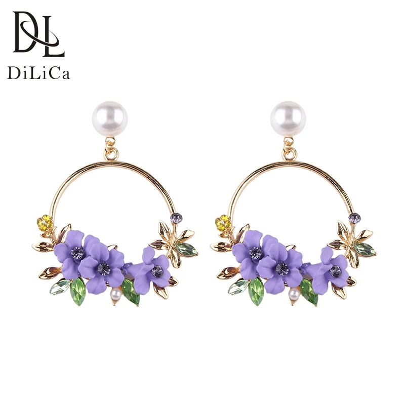 DiLiCa Fashion Drop Earrings for Women Flower Statement Earrings Big Round Dangle Earring Jewelry boucle d'oreille femme
DiLiCa Fashion Drop Earrings for Women Flower Statement Earrings Big Round Dangle Earring Jewelry boucle d'oreille femme
