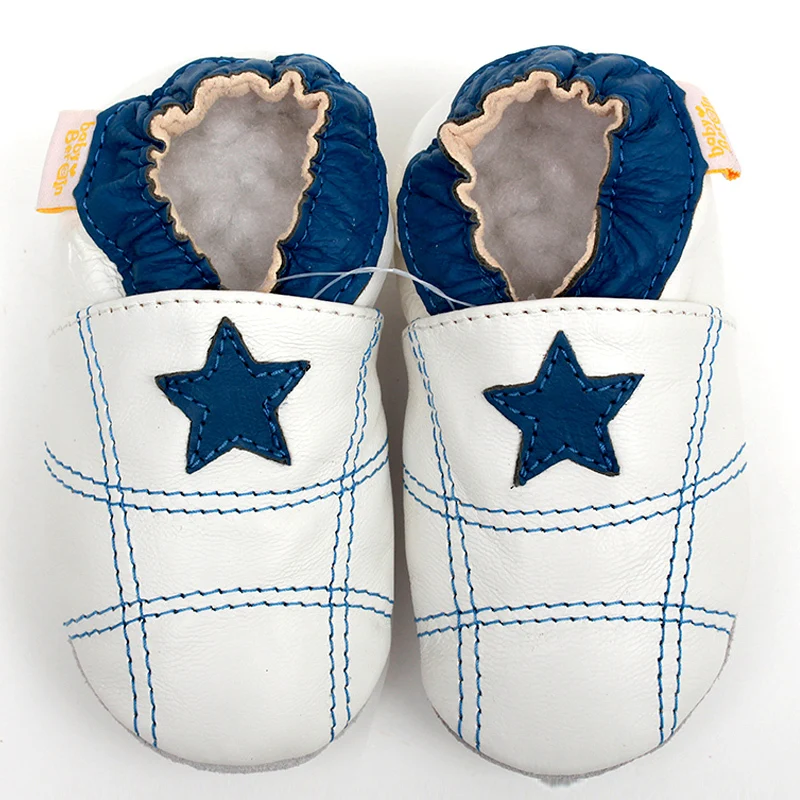 Newborn Baby Shoes Moccasins Girls Leather Boy White Toddler Infant Slipper Kids First Walker |