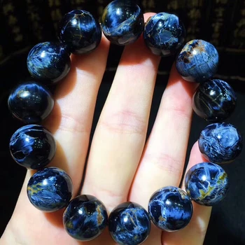Genuine Natural Pietersite Blue Gemstone Round Beads Stretch Healing Bracelet 15.5mm From Namibia AAAAAA
Genuine Natural Pietersite Blue Gemstone Round Beads Stretch Healing Bracelet 15.5mm From Namibia AAAAAA