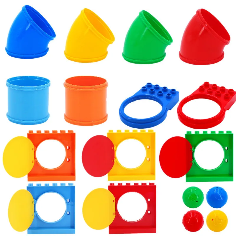 Slide in Tube Building Blocks Compatible With Duploe Playground Games Assemble Slide Curve Straight Pipe Ball Bricks Toys Kids
Slide in Tube Building Blocks Compatible With Duploe Playground Games Assemble Slide Curve Straight Pipe Ball Bricks Toys Kids