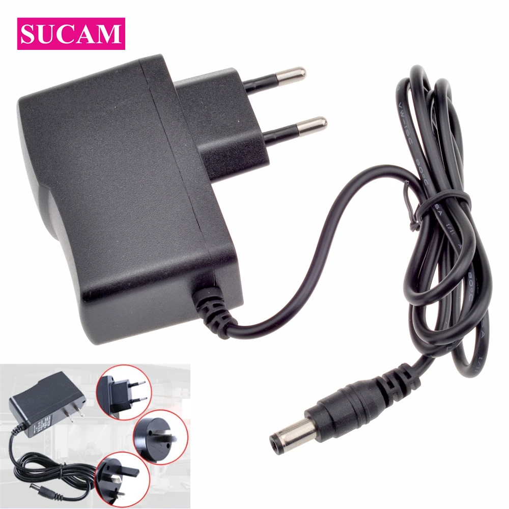 SUCAM 2 Pieces 12V 1A CCTV Power Supply AC 100-240V CCTV Camera EU US UK AU Plug AC DC Power Adapter Charger
SUCAM 2 Pieces 12V 1A CCTV Power Supply AC 100-240V CCTV Camera EU US UK AU Plug AC DC Power Adapter Charger