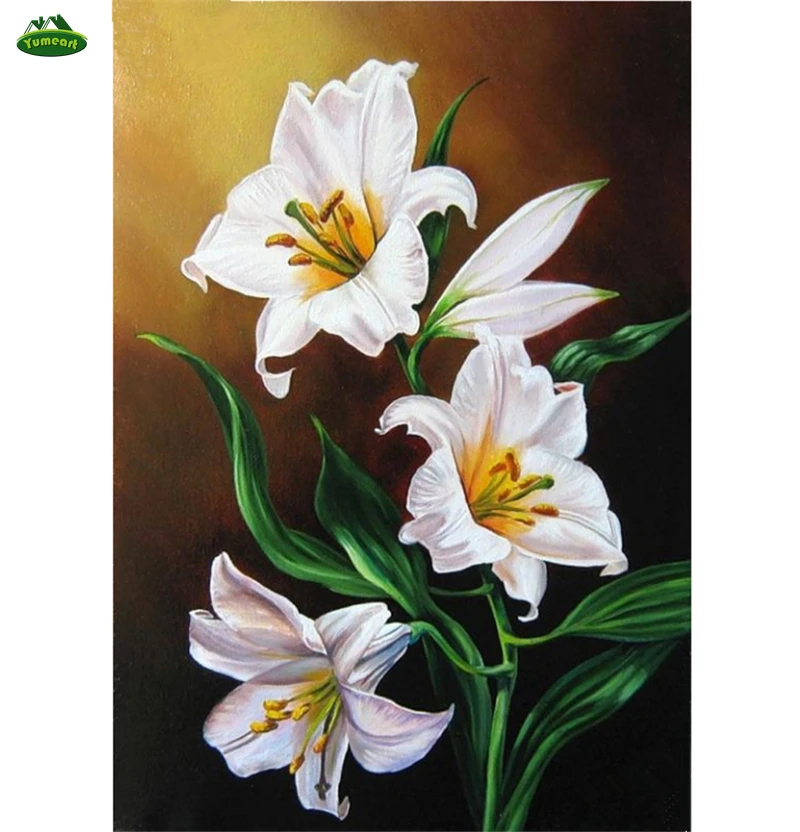 DIY White Lily Flowers 5D Rhinestones Mosaic 3D Diamond Painting Cross Stitch Diamond Embroidery Crafts Home Decor Wall Painting
DIY White Lily Flowers 5D Rhinestones Mosaic 3D Diamond Painting Cross Stitch Diamond Embroidery Crafts Home Decor Wall Painting
