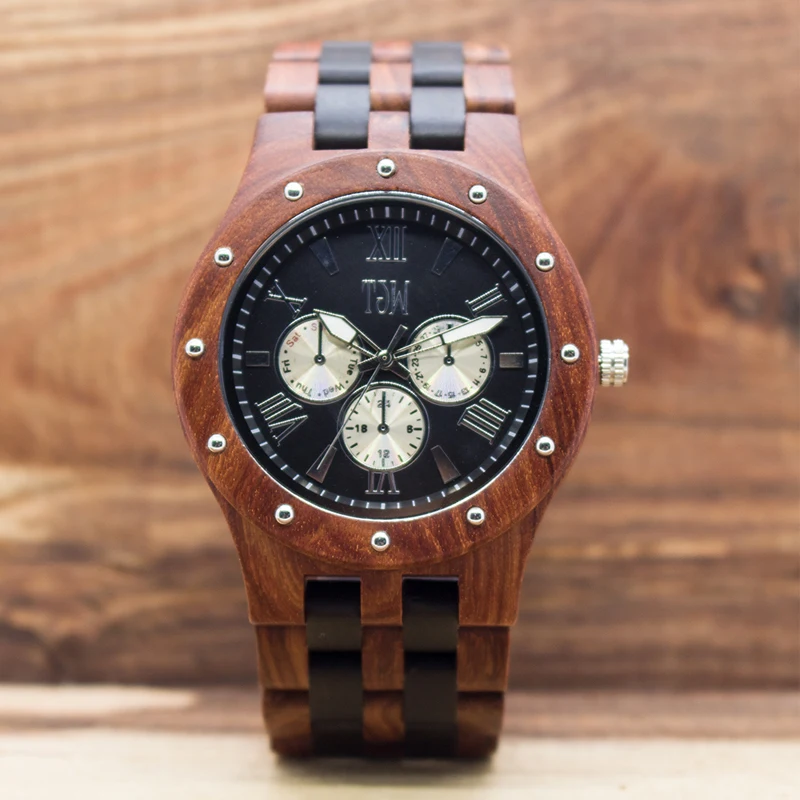 Relogio Masculino TJW Top Brand Designer Mens Wood Watch Natural Wooden Sport Clock Quartz Watches men's watch erkek kol saati
Relogio Masculino TJW Top Brand Designer Mens Wood Watch Natural Wooden Sport Clock Quartz Watches men's watch erkek kol saati