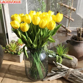 Artificial Flowers Long Tulip PU Flores Garden Decoration Fleur Artificiell Wedding Handmade Decoration Home Party Flowers 11PCS
Artificial Flowers Long Tulip PU Flores Garden Decoration Fleur Artificiell Wedding Handmade Decoration Home Party Flowers 11PCS