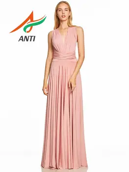 ANTI 2019 Hot Pink Open Back Sleeveless Long Bridesmaid Dresses Ruffles Chiffon a-Line Vestido De Madrinha De Casamento Longo
ANTI 2019 Hot Pink Open Back Sleeveless Long Bridesmaid Dresses Ruffles Chiffon a-Line Vestido De Madrinha De Casamento Longo