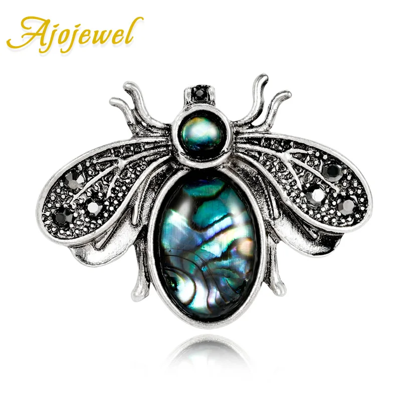 Ajojewel Antique Silver Color Sea Shell Bee Pin Brooch Vintage Insect Jewelry Rhinestone Brooches For Men and Women
Ajojewel Antique Silver Color Sea Shell Bee Pin Brooch Vintage Insect Jewelry Rhinestone Brooches For Men and Women