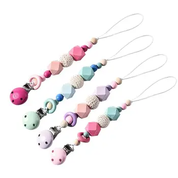 Baby Pacifier Clip Pacifier Chain Teether Fall-resisting Chain Octagonal Pompon Pacifier Chain Baby Pacifier Accessories 1PC
Baby Pacifier Clip Pacifier Chain Teether Fall-resisting Chain Octagonal Pompon Pacifier Chain Baby Pacifier Accessories 1PC