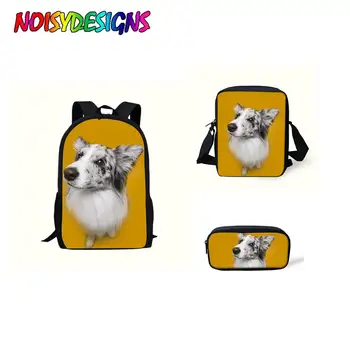 NOISYDESIGNS New School Supplies Animals Dogs Black School Bags For Students Girls Boys Border Collie Print Bookbag Messenge Bag
NOISYDESIGNS New School Supplies Animals Dogs Black School Bags For Students Girls Boys Border Collie Print Bookbag Messenge Bag
