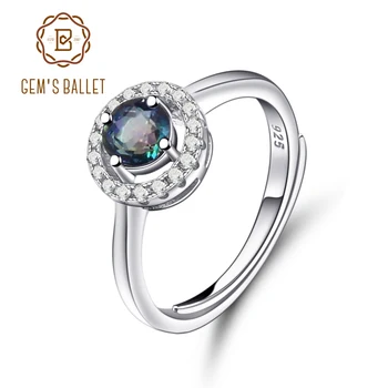 GEM'S BALLET Natural Blueish Mystic Quartz Topaz Genuine 925 Sterling Silver Adjustable Rings Women Wedding Engagement Jewelry
GEM'S BALLET Natural Blueish Mystic Quartz Topaz Genuine 925 Sterling Silver Adjustable Rings Women Wedding Engagement Jewelry