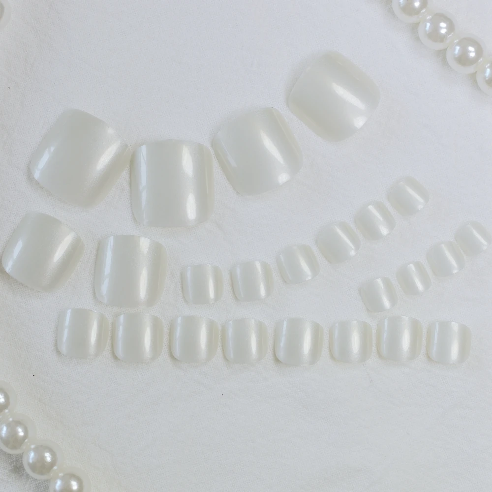 Pearl White Salon Nail Tips for Toes Candy Color Full Wrap False Press On Nails Toenails Feet Patch without Glue Sticker 072t
Pearl White Salon Nail Tips for Toes Candy Color Full Wrap False Press On Nails Toenails Feet Patch without Glue Sticker 072t