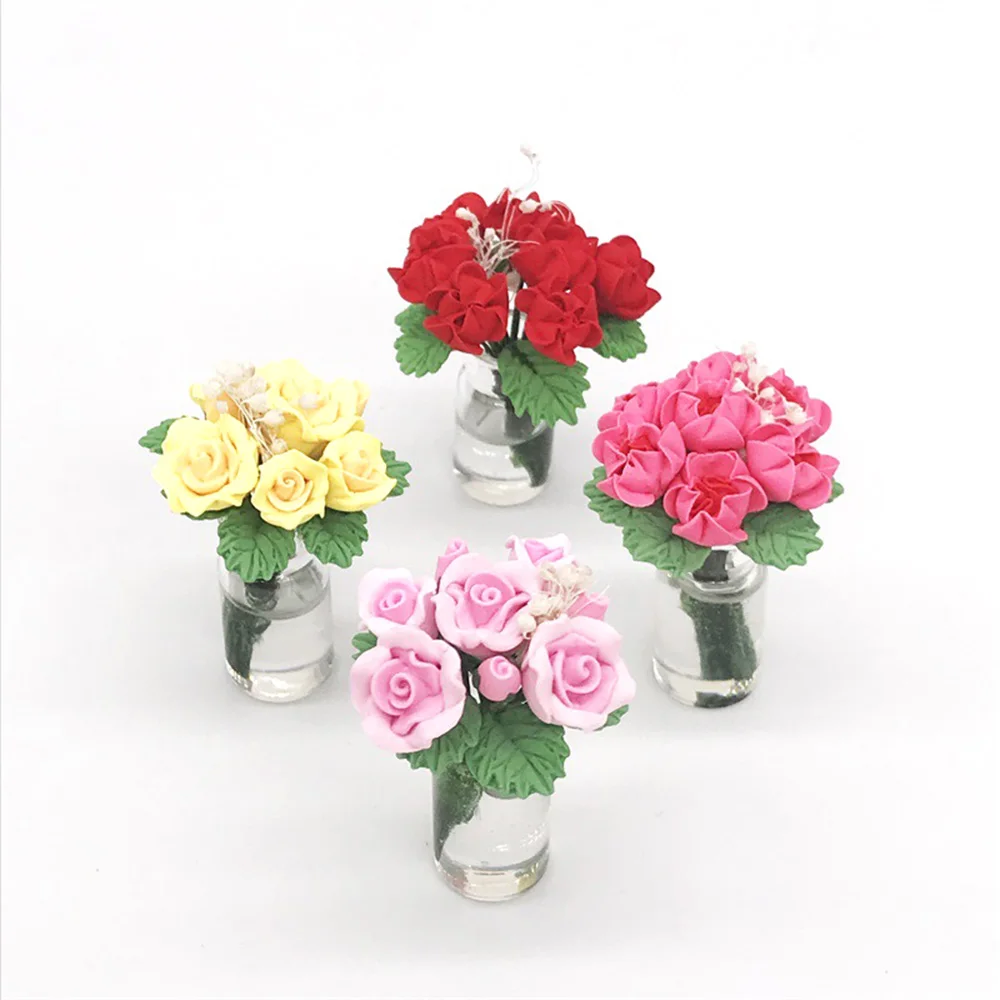 1/12 Dollhouse Miniature Accessories Mini Potted Plant Rose Simulation Flower Model Toys for Doll House Decoration
1/12 Dollhouse Miniature Accessories Mini Potted Plant Rose Simulation Flower Model Toys for Doll House Decoration