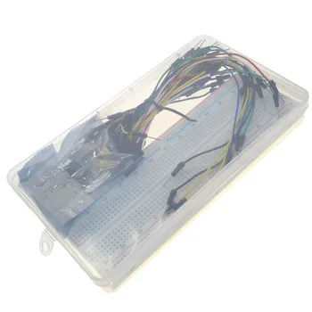 3.3V/5V MB102 Breadboard power module+MB-102 830 points Solderless Prototype Bread board kit +65 Flexible jumper wires
3.3V/5V MB102 Breadboard power module+MB-102 830 points Solderless Prototype Bread board kit +65 Flexible jumper wires