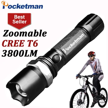 3800Lumens FT17 T6 Led Flashlight Torche Led Torch Zoomable Waterproof Tactical Flashlight lanterna Camping Hiking
3800Lumens FT17 T6 Led Flashlight Torche Led Torch Zoomable Waterproof Tactical Flashlight lanterna Camping Hiking