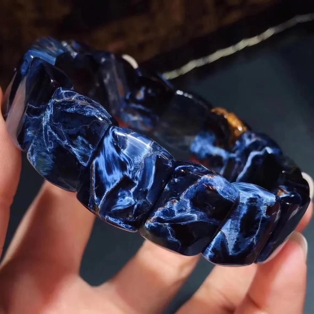 Genuine Natural Blue Pietersite Namibia Gems Stone Rectangle Beads Women Stretch Bracelet 16x13mm AAAA
Genuine Natural Blue Pietersite Namibia Gems Stone Rectangle Beads Women Stretch Bracelet 16x13mm AAAA