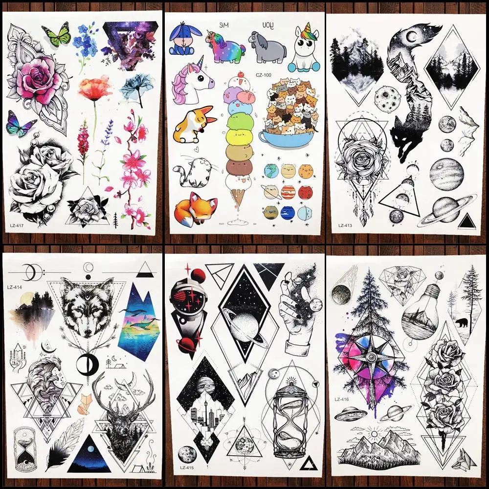Trend Geometric Temporary Tattoo Stickers Women Body Arm Art Dreamcatcher Flash Tatoos Men Chest Moon Waterproof Tattoo Makeup
Trend Geometric Temporary Tattoo Stickers Women Body Arm Art Dreamcatcher Flash Tatoos Men Chest Moon Waterproof Tattoo Makeup