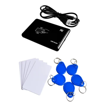 Free Ship New Security Black USB RFID ID Reader Proximity Smart 125Khz EM4100 card Read 1pcs Reader+5pcs KeyTag + 5pcs Card
Free Ship New Security Black USB RFID ID Reader Proximity Smart 125Khz EM4100 card Read 1pcs Reader+5pcs KeyTag + 5pcs Card