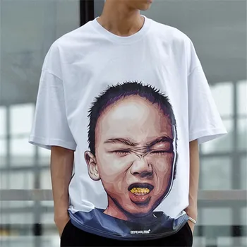 2019 Cotton T Shirt Summer Mens Casual Cartoon Boy Print Men Loose O-Neck Fashion Streetwear Hip Hop T-shirt Tops Tees US Size
2019 Cotton T Shirt Summer Mens Casual Cartoon Boy Print Men Loose O-Neck Fashion Streetwear Hip Hop T-shirt Tops Tees US Size