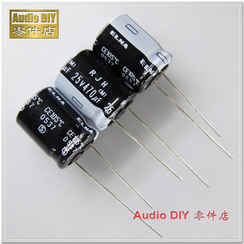 10 шт./50 шт. ELNA Black RJH Series 470 мкФ 25В 25V470UF электролитический конденсатор | Электронные
