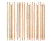 20 шт дизайн ногтей оранжевые палочки Дерево кутикулы толкатель для кутикулы удаления для маникюр гвоздь инструменты(China)