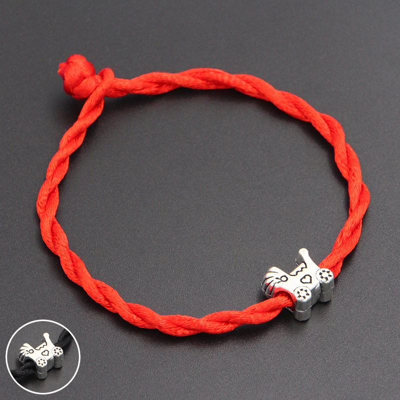 2019 New Baby Carriage Beads 4mm Red Thread String Bracelet Lucky Red Handmade Rope Charm Bracelet for Women Men Jewelry
2019 New Baby Carriage Beads 4mm Red Thread String Bracelet Lucky Red Handmade Rope Charm Bracelet for Women Men Jewelry