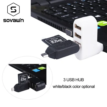 Sovawin Usb Hub 2.0 High Speed 3 Usb Port Splitter Adapter With OTG SD TF Micro Card Reader For PC Laptop Mouse Receiver
Sovawin Usb Hub 2.0 High Speed 3 Usb Port Splitter Adapter With OTG SD TF Micro Card Reader For PC Laptop Mouse Receiver
