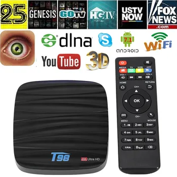 10pcs/lot dhl free T98 Android 7.1 4GB/32GB TV Box RK3328 Bluetooth V4.0
10pcs/lot dhl free T98 Android 7.1 4GB/32GB TV Box RK3328 Bluetooth V4.0