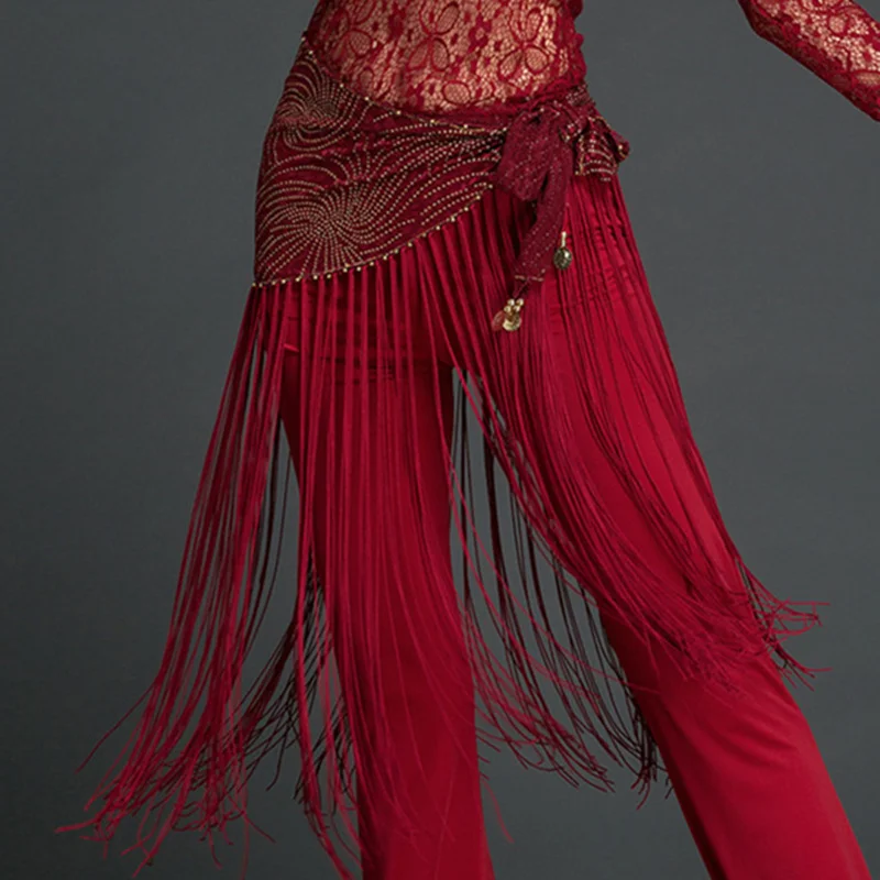 Women Belly Dance Clothes Accessories Stretchy Long Tassel Belt Sequins Belldance Hip Scarf with Coins
Women Belly Dance Clothes Accessories Stretchy Long Tassel Belt Sequins Belldance Hip Scarf with Coins