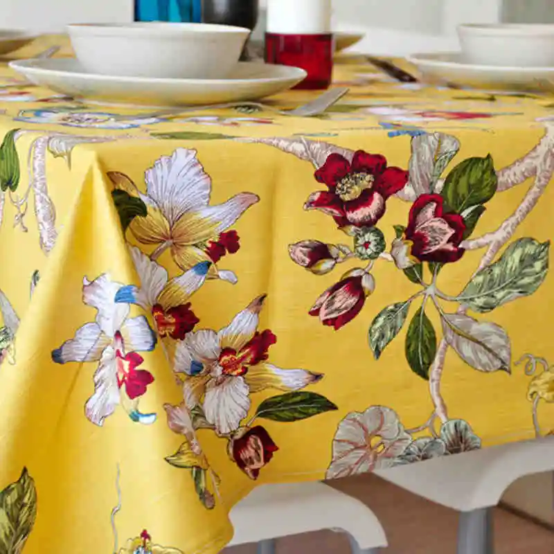 Europe Retro Table Cloth Floral Printed Rectangular Table Cover Lace Edge Tablecloth for Wedding Hot Sale
Europe Retro Table Cloth Floral Printed Rectangular Table Cover Lace Edge Tablecloth for Wedding Hot Sale