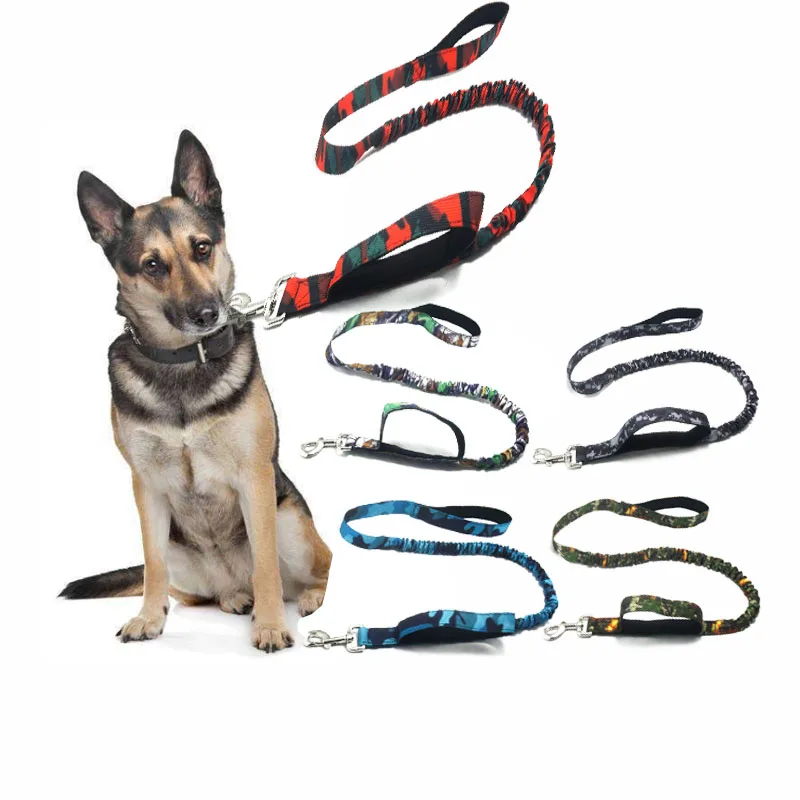 Camouflage Elasticity Dog Leash 120cm Length Two Handle Control Pet Dog Leash Rope Outdoor Walking Collar Harness Leash For Dogs
Camouflage Elasticity Dog Leash 120cm Length Two Handle Control Pet Dog Leash Rope Outdoor Walking Collar Harness Leash For Dogs