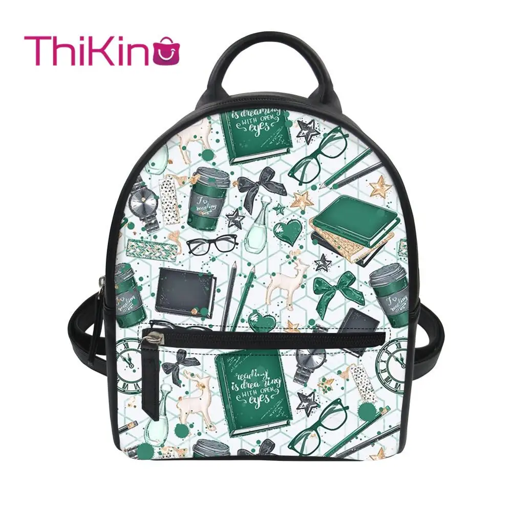 Thikin Book Library Arts Cute Baby Backpack for Teen Boys Girls Travel Mochila PU Mini Zipper Schoolbag Student Preppy Style Bag
Thikin Book Library Arts Cute Baby Backpack for Teen Boys Girls Travel Mochila PU Mini Zipper Schoolbag Student Preppy Style Bag