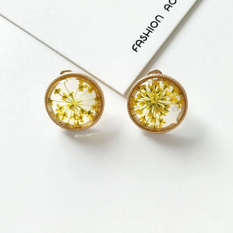 Bohemian Flower Specimen Stud Earrings Simple Fashion Earrings Wholesale Geometric Round Earless Ear Clips For Women Gifts New
Bohemian Flower Specimen Stud Earrings Simple Fashion Earrings Wholesale Geometric Round Earless Ear Clips For Women Gifts New
