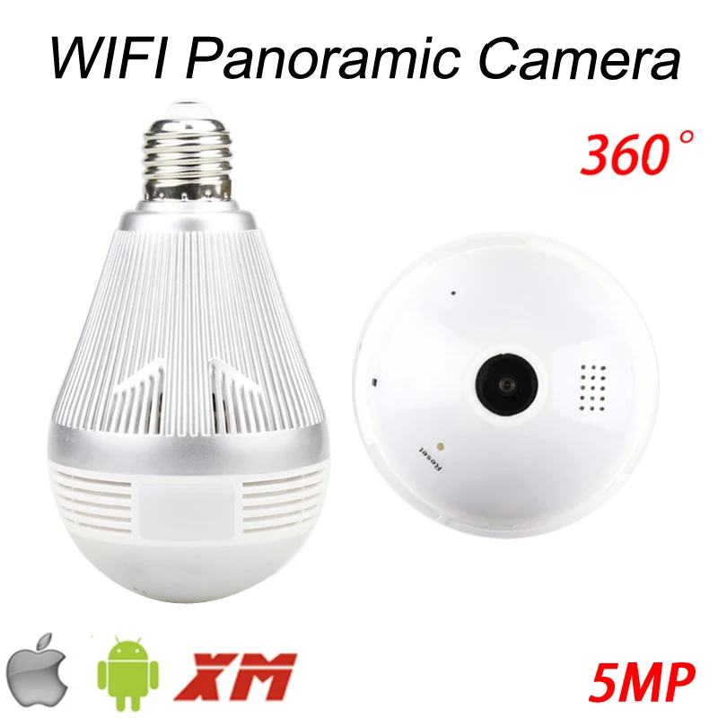 5MP Three Array infrared Led 128G 360 Degree Fisheye 3D VR Panoramic Bulb Wifi Wireless IP CCTV Surveillance Camera FreeShipping
5MP Three Array infrared Led 128G 360 Degree Fisheye 3D VR Panoramic Bulb Wifi Wireless IP CCTV Surveillance Camera FreeShipping