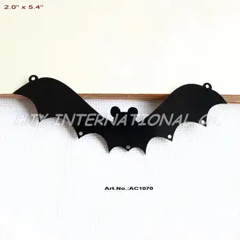 (4pcs/lot) 50mm x 137mm Black Acrylic Bat Pendents Laser Cut Halloween Necklace 5.4"-AC1070
(4pcs/lot) 50mm x 137mm Black Acrylic Bat Pendents Laser Cut Halloween Necklace 5.4"-AC1070