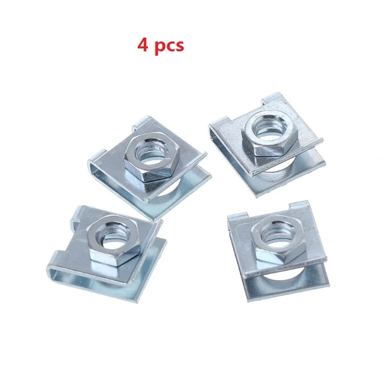 4 Pcs Car License Plate Fastener Buckle Metal Screw Nut U-Type Clips Retainer 6mm
4 Pcs Car License Plate Fastener Buckle Metal Screw Nut U-Type Clips Retainer 6mm