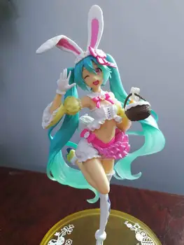 19cm Hatsune Miku Bunny girl basket action figure PVC toys collection doll anime cartoon model for Christmas gift
19cm Hatsune Miku Bunny girl basket action figure PVC toys collection doll anime cartoon model for Christmas gift
