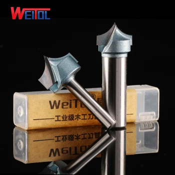 Weitol 1pcs 1/2 inch shaper wood carving tools V groove cutter wood carving tools router bit CNC machine tool
Weitol 1pcs 1/2 inch shaper wood carving tools V groove cutter wood carving tools router bit CNC machine tool