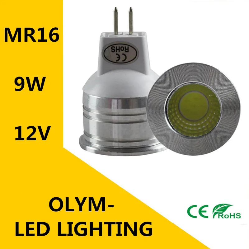 NEW 9W 12V MR16 COB LED Bulb Lamp White / Warm Energy Saving Light Led Free Lighting Ultra Bright | Освещение