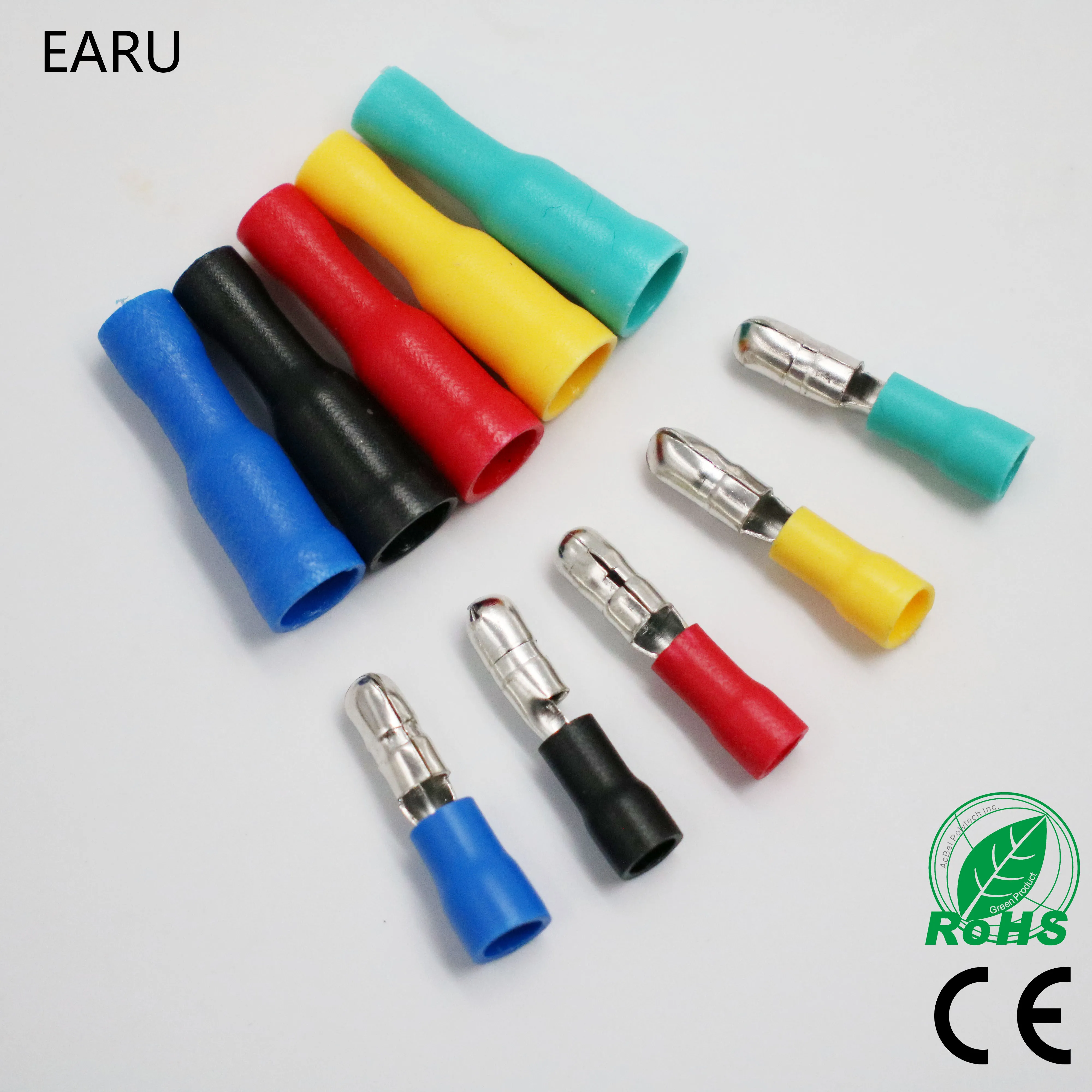 Female and Male Insulated Electric Connector Crimp Bullet terminal for 22~16 AWG Audio Wiring
Female and Male Insulated Electric Connector Crimp Bullet terminal for 22~16 AWG Audio Wiring